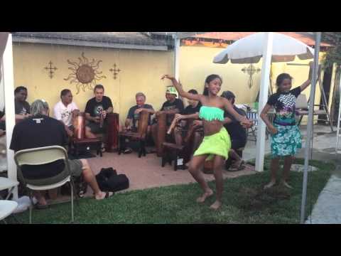 Leilani & Bella dancing Tahitian Freestyle
