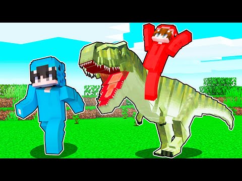 Trolleé a Mi Amigo con DINOSAURIOS en Minecraft