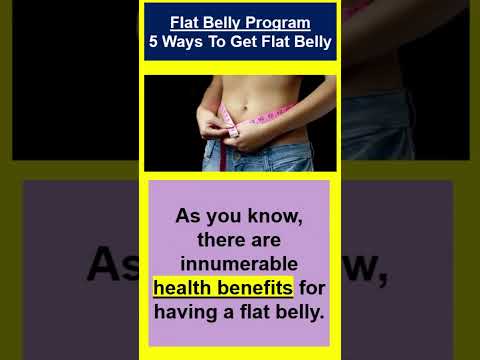 Flat Belly Program | 5 Ways To Get Flat Belly #Shorts