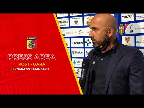 Press Area | Mister Calabro nel post partita di Ternana - Catanzaro