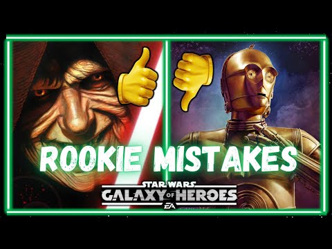 Ten Rookie Mistakes that Beginners Make in SWGOH