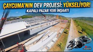 Çaycuma'nın Dev Projesi Yükseliyor! 🏗️ Çaycuma Kapalı Pazar Yeri İnşaatı (DJI Av
