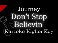 【Karaoke Instrumental】Don't Stop Believin' / Journey【Higher Key】