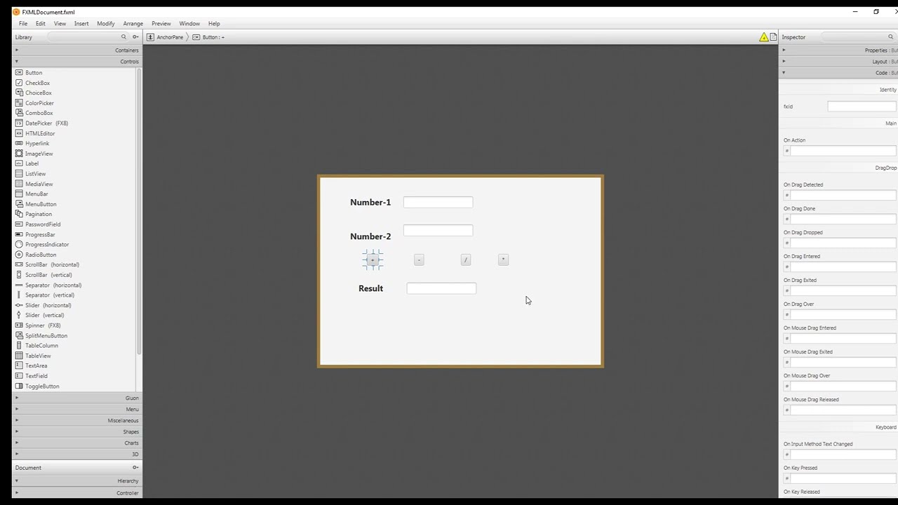 JavaFX | Calculation | Part-1