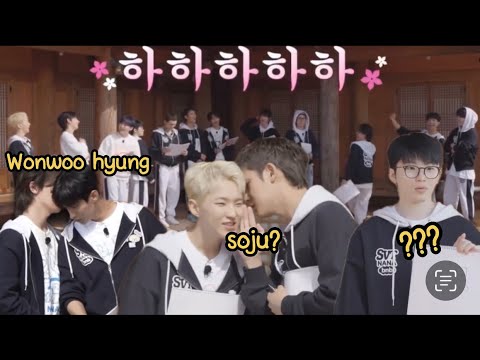 Seventeen playing drawing quiz in nana bnb (went wrong)