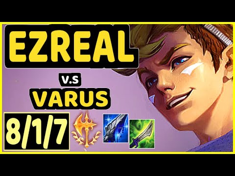 JESKLA (EZREAL) vs VARUS - 8/1/7 KDA BOTTOM ADC CHALLENGER GAMEPLAY - EUW