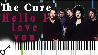 The Cure - Hello I love you Piano Tutorial] Synthesia | passkeypiano