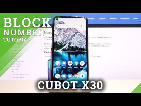 CUBOT X30 – Create Contact Blacklist & Block Number