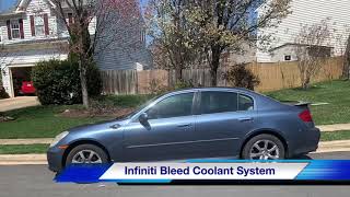 Bleed Coolant System Infiniti