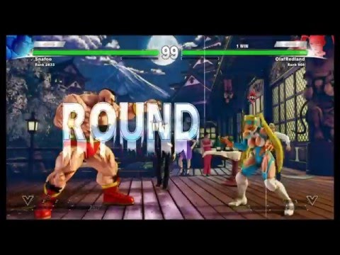 SFV Beta Phase 3 Online OlafRedland (Mika) v Snafoo (Zangief)