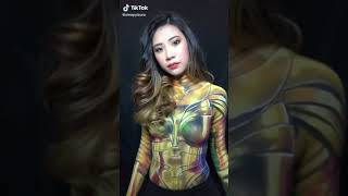 Body Paint Art/ボディーペイントアート #TikTok #shorts