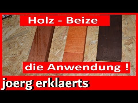 Richtig Holz beizen und färben mit Wasserbeize.eine Anleitung Tipps & Tricks Tutorial Nr.143