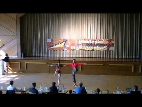 Patrick PFALLER und Julia GEISHAUSER, LM Ba-Wü, Rock´n´Roll, Fußtechnik VR, 12.04.14, A-Klasse