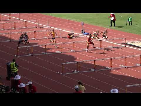 Tumi Ramokgopa. Winner of 75m Hurdles Final  Girls 13 years  2020