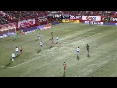 Gol de Milton Caraglio. Tijuana vs Puebla. J2. Torneo Clausura 2017.