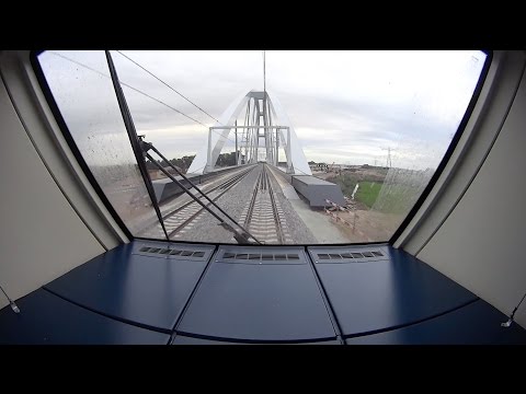 Train Driver's POV SLT Almere Oostvaarders - Diemen Zuid NIEUWE BRUG A1 2016