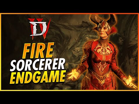 NEW Best Sorcerer Fire Build For End Game Is NUTS! 50-100 Guide - Diablo 4