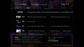 Xfinity X1 Guide Scrolling; Stockton, CA Listings (4:3 Guide) (October 24, 2022)