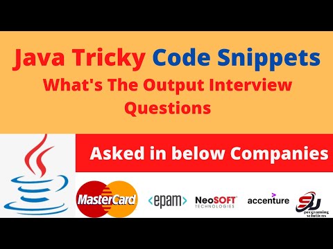 Java Tricky Code Snippets Tricky Java Interview Questions Find Output Of Java Program Part 1