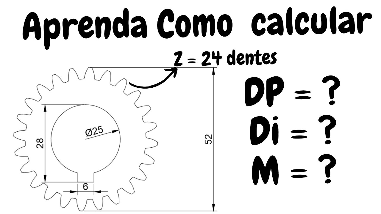 AULA 1 | Como calcular engrenagem cilindrica de dentes retos