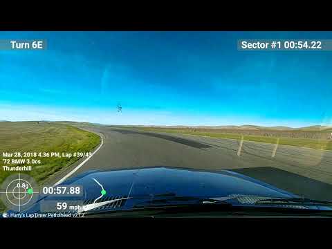Thumbnail for 1972 BMW 3.0cs Thunderhill Raceway 3-mile 3-28-2018 with GGLC by BMW