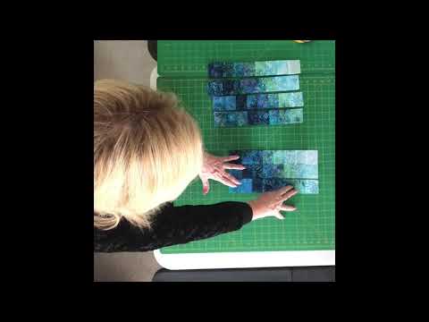 Convex Illusions & Poppin’ In by KwiltArt - Part 6 Shaded Triangles, Strip Sets & Making Triangles.