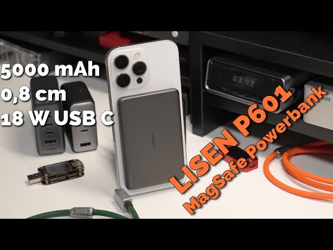 Only 0.8 cm thick?! The LISEN P601 MagSafe Powerbank in review