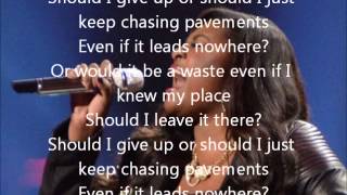Candice Glover-Chasing Pavements-American Idol 12[Lyrics]