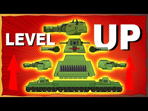 Mega Tank KV88 Level Up - Cartoons about tanks