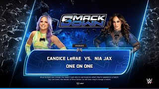 WWE 2K25 UNIVERSAL MODE SMACKDOWN EP 5 PT 4:CANDICE LERAE VS NIA JAX