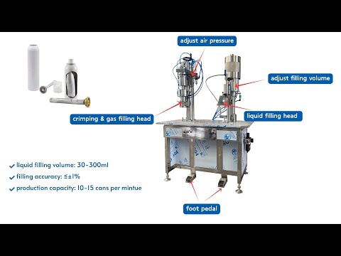 Meet the semi-automatic bag-on-valve aerosol filling machine