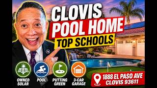 Clovis CA Home Tour | Pool, Owned Solar, Buchanan High School | 1888 El Paso Ave | Moving to Clovis