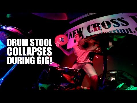 Drum Stool Collapses During Gig!