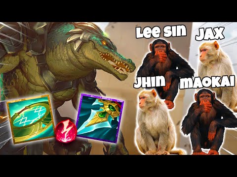 UN COCCODRILLO E 4 SCIMMIE - League of Legends ITA #2800