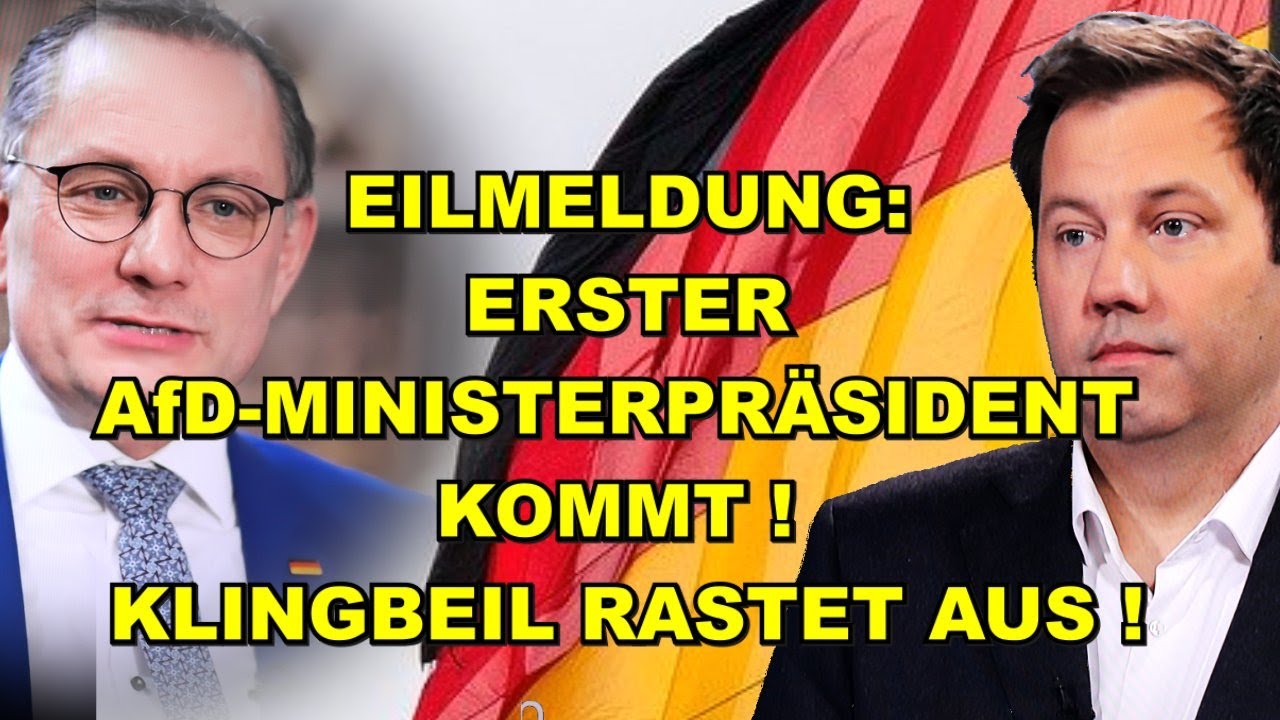EIL: Erster AfD-Ministerpräsident! Klingbeil tobt!