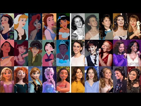 Disney Princesses | Live vs Animation | Side By Side Comparison