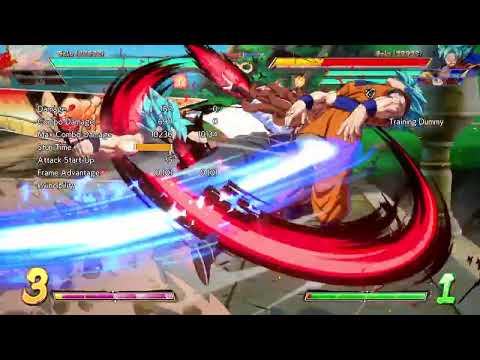 DBFZ - 0 BAR ROUND START BLUE GOKU BASE VEGETA 21(LAB COAT)T.O.D COMBO!!!