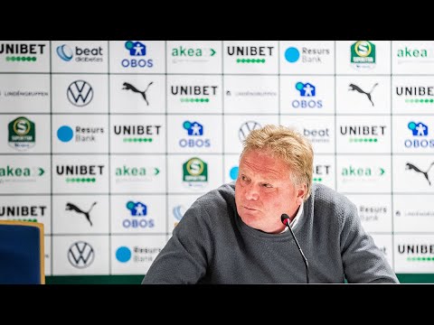 Presskonferens efter GAIS – HIF