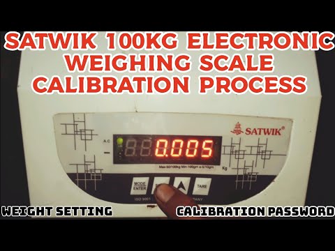 How to Calibrate Satwik 100kg Electronic Weighing Scale