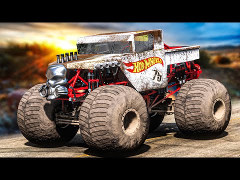 ENCONTREI UM MONSTER TRUCK HOT WHEELS ABANDONADO NO FORZA HORIZON 5 - Restaurando Clássicos