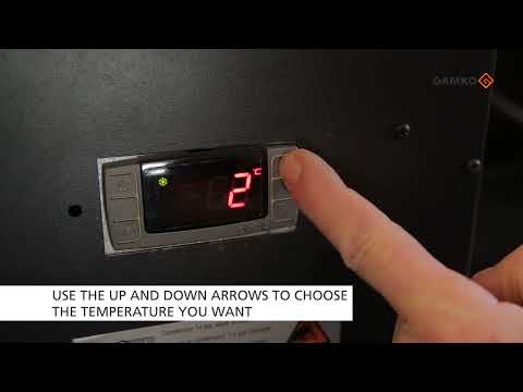 Setting the temperature on a Gamko cooler with a red display!