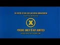 MPAA Rating Card X Metro Goldwyn Mayer 1972 1986
