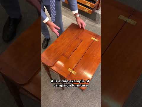 19th-Century Folding Picnic and Cards Table