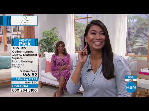 Colleen Lopez – Quadratische Creolen mit farbigen Diamanten im 0,20-Karat-Stil