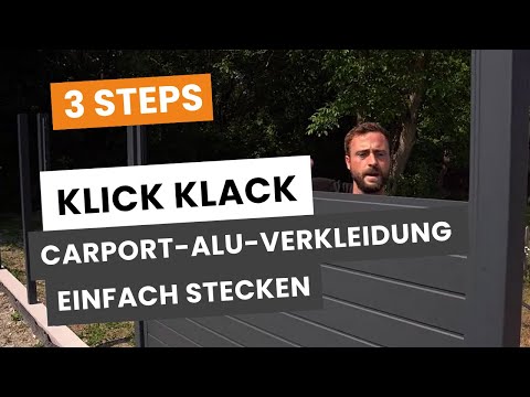 Carport Verkleidung aus Alu. Aufbau-Anleitung !