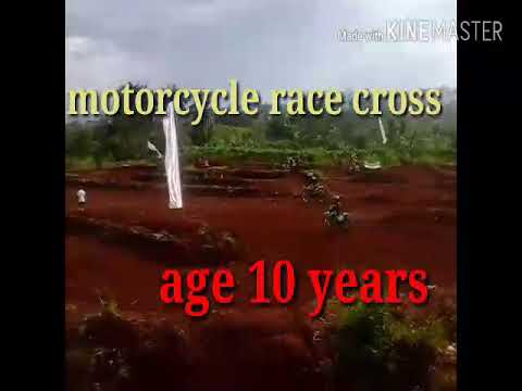 Motorcycle race cross age 10 years