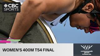 Nandini Sharma in the women's 400m T54 final on Day 9 of the Glasgow 2026 Commonwealth Games