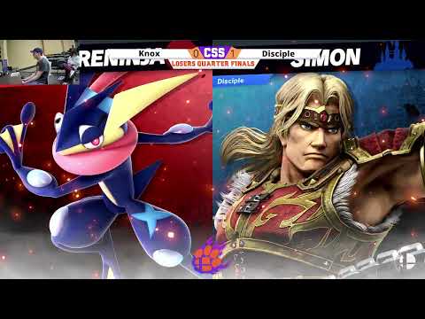 Clemson Smash Series 31 - Losers Quarters - Knox (Greninja) vs. Disciple (Simon) - SSBU