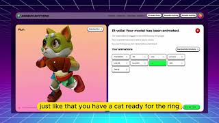 Animate 3D Cat | Anything World