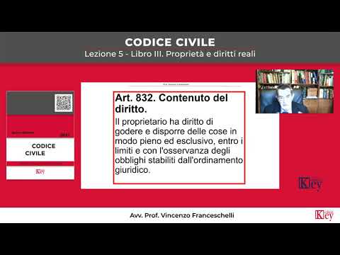 Codice civile - Lezione 5 - Libro III. Proprietà e diritti reali